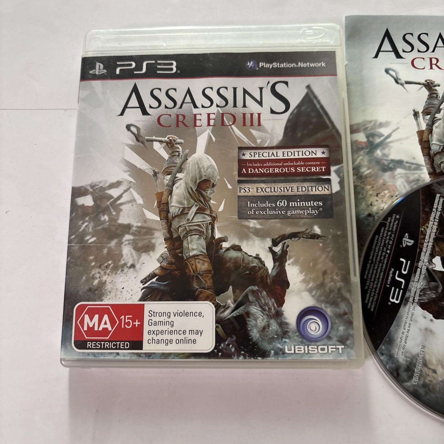 Assassin's Creed 3 Sony Playstation 3 PS3 Manual