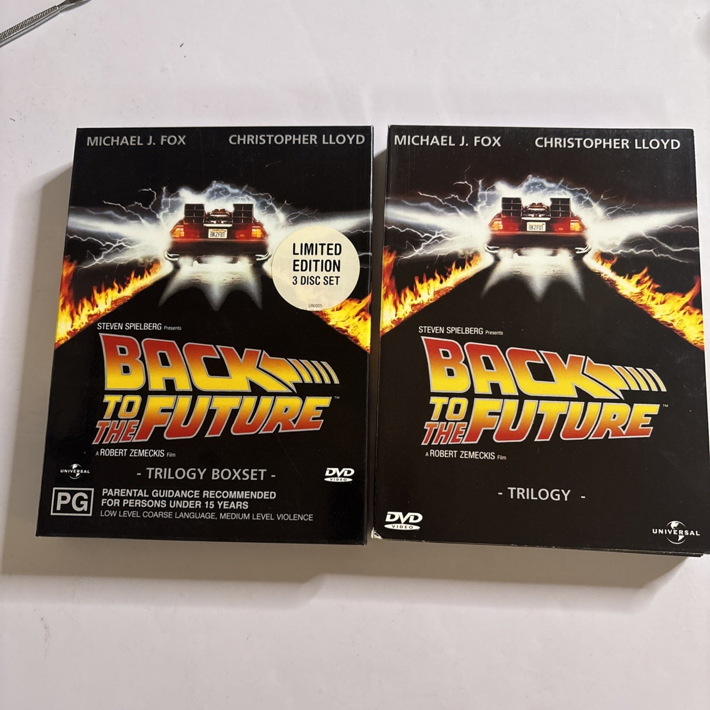 Back to the Future - The Trilogy 1 2 3 (DVD, 1985) Michael J Fox Region 4,2