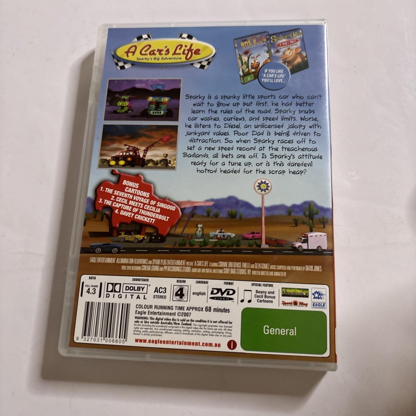 A Car's Life - Sparky's Big Adventure (DVD, 2006) Region 4