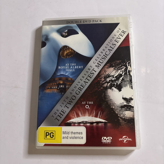 Les Miserables / Phantom of the Opera - 25th Anniversary Edition DVD Region 4,2