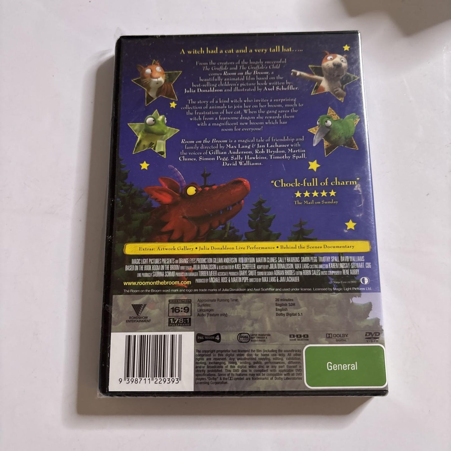 Room on the Broom (DVD, 2012) Region 4 *New Sealed*
