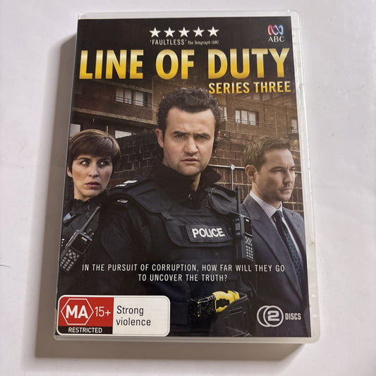 Line of Duty : Season 3 (DVD, 2014) Region 4 NEW