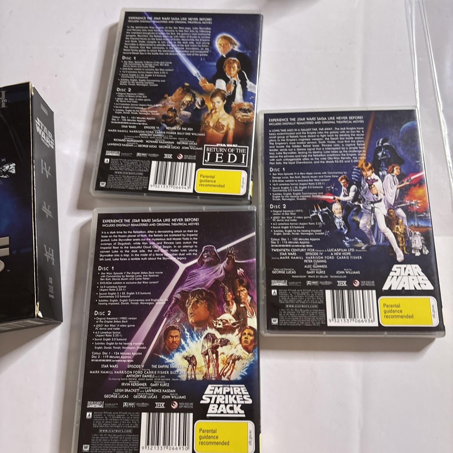 Star Wars Trilogy: A New Hope / Empire Strikes Back / Return of the Jedi DVD