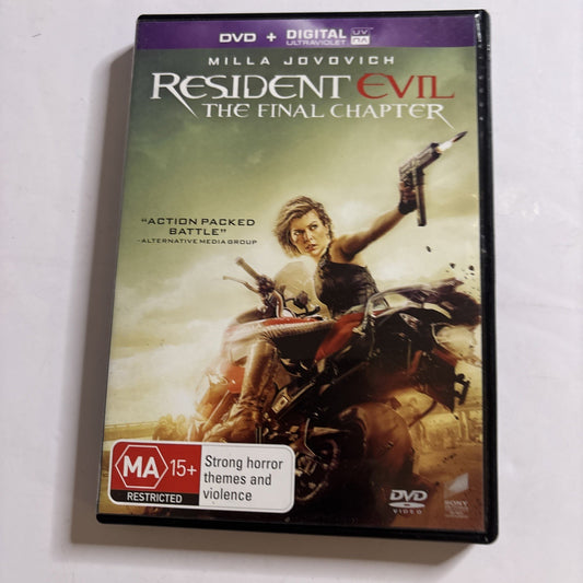 Resident Evil - The Final Chapter (DVD, 2016) Milla Jovovich Region 4,2