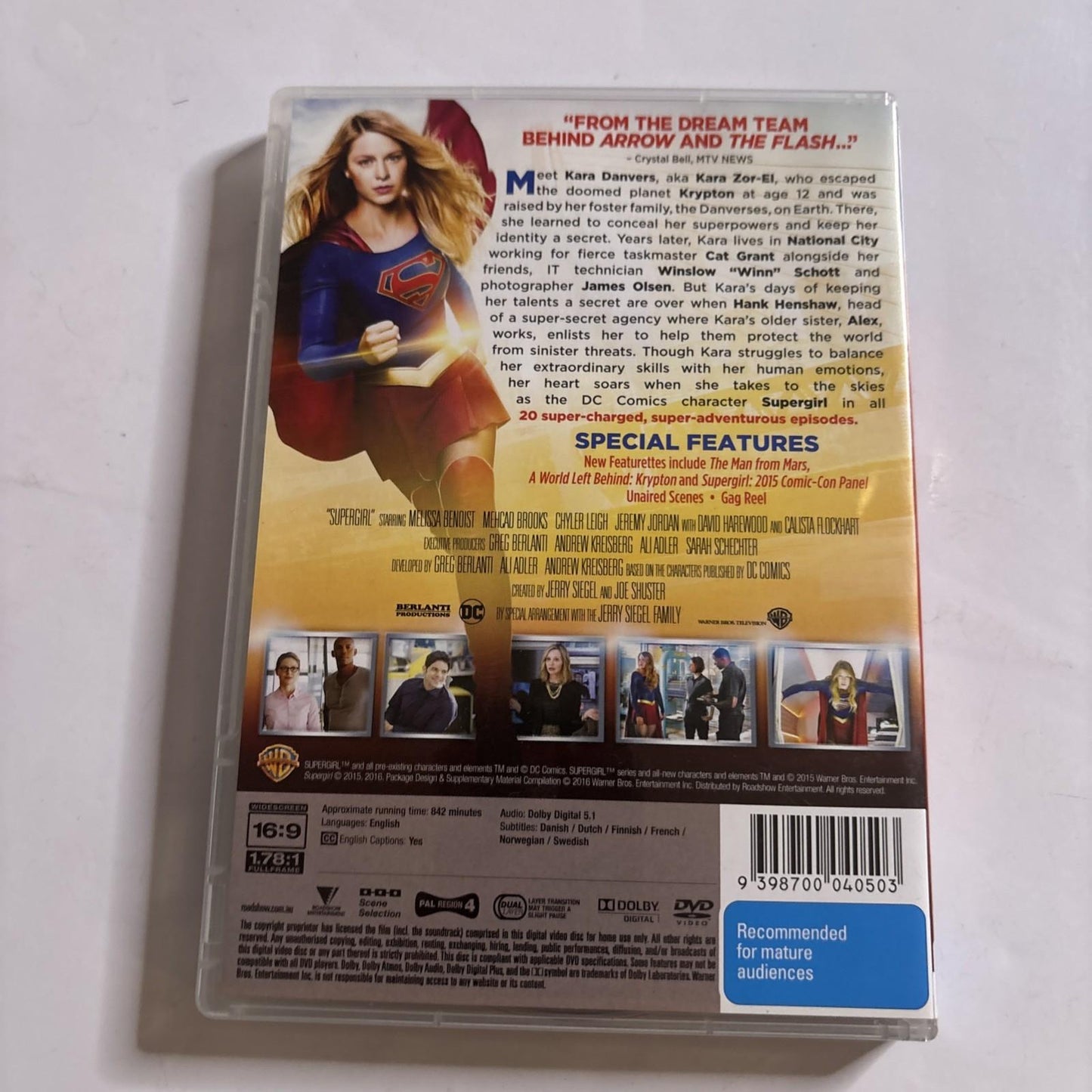 Supergirl : Season 1 (DVD, 2015) Region 4 NEW