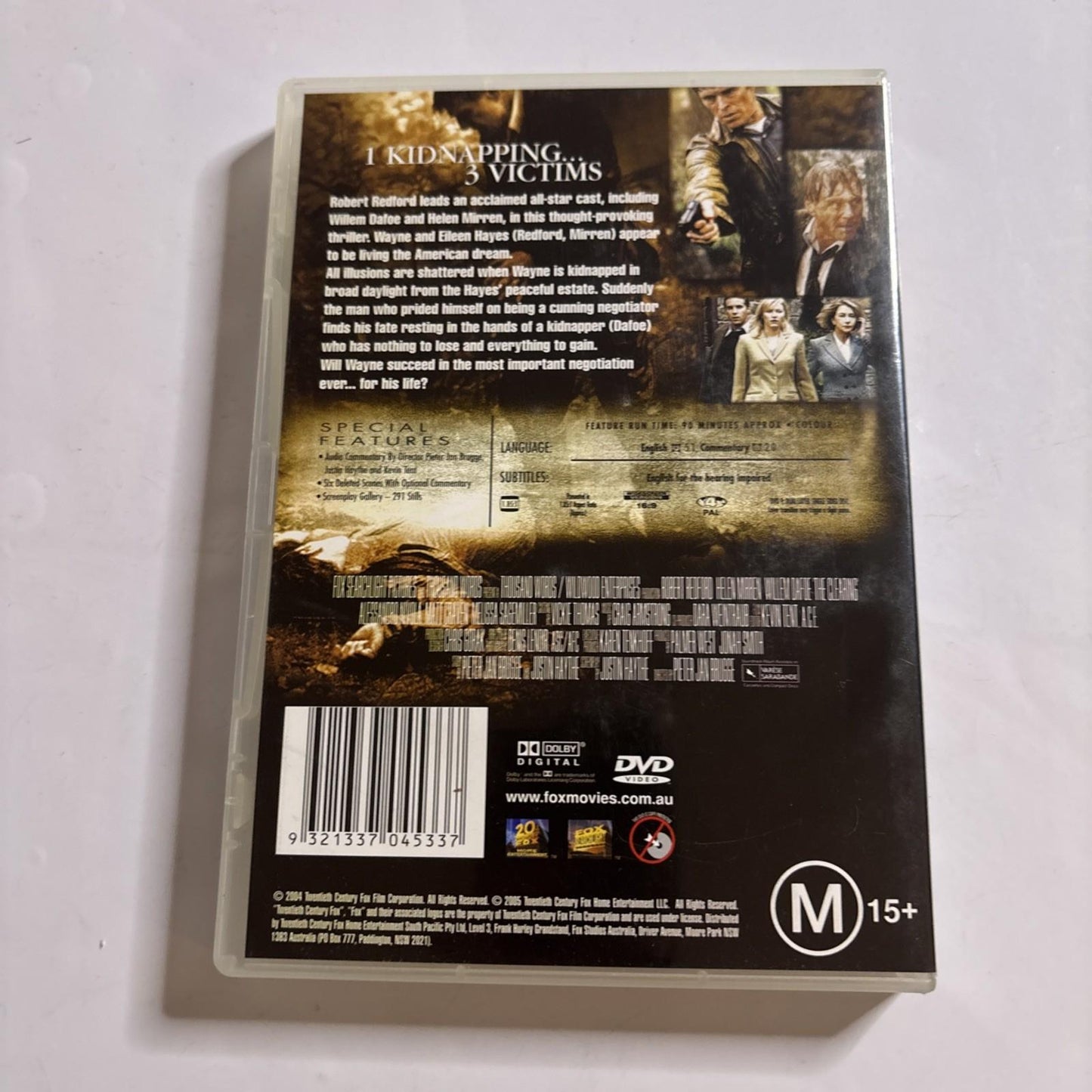The Clearing (DVD, 2004) Robert Redford, Helen Mirren Region 4