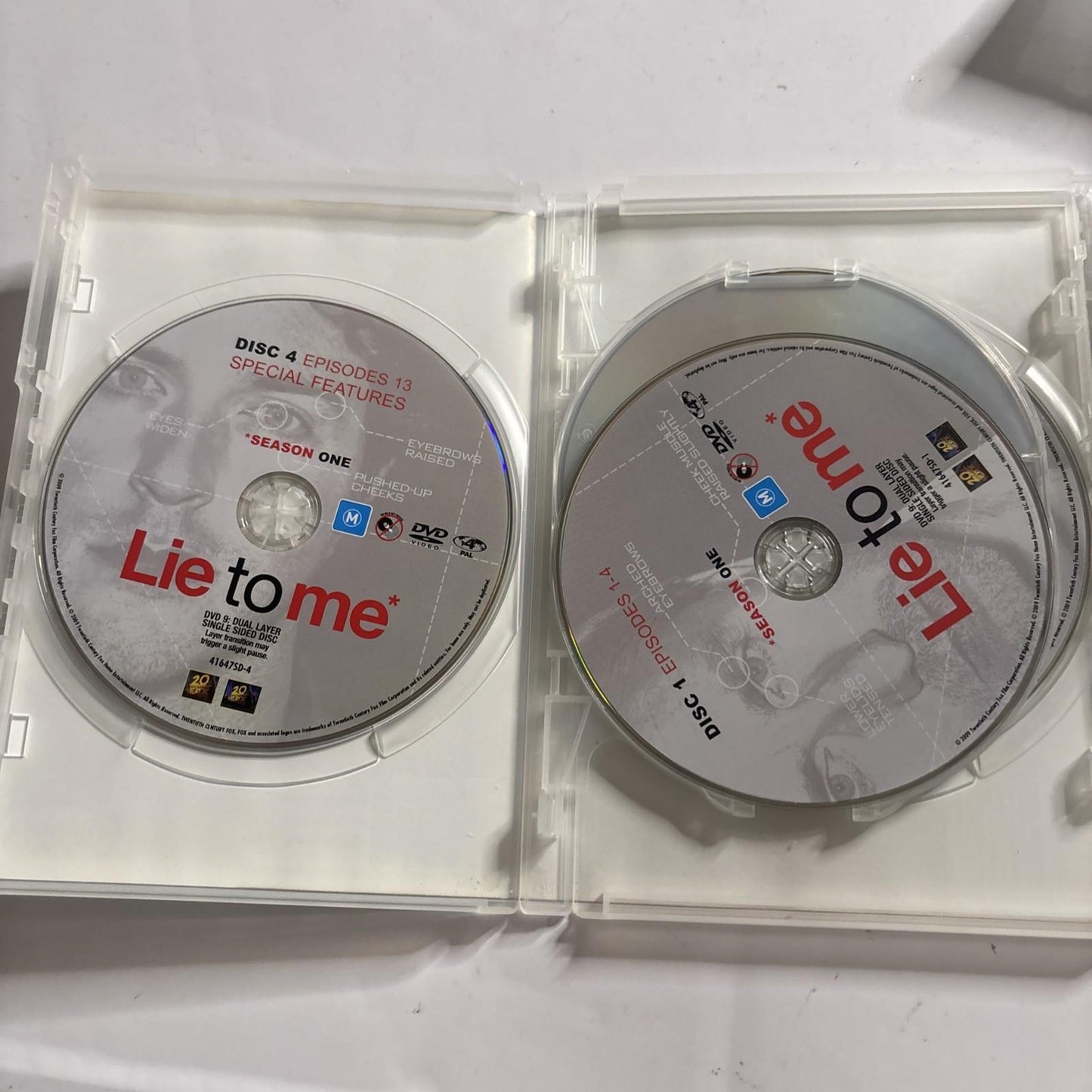 Lie to Me : Season 1 (DVD, 2009) Region 4