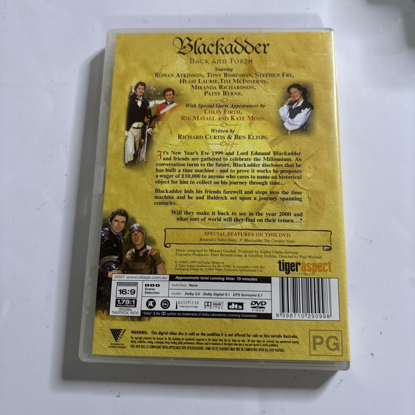 Black Adder - Back and Forth (DVD, 1999) Rowan Atkinson Region 4
