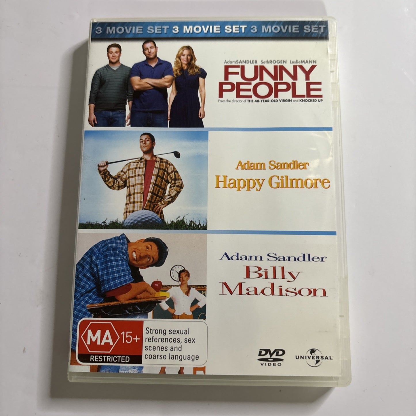 Funny People / Happy Gilmore / Billy Madison (DVD) Adam Sandler Region 4 NEW