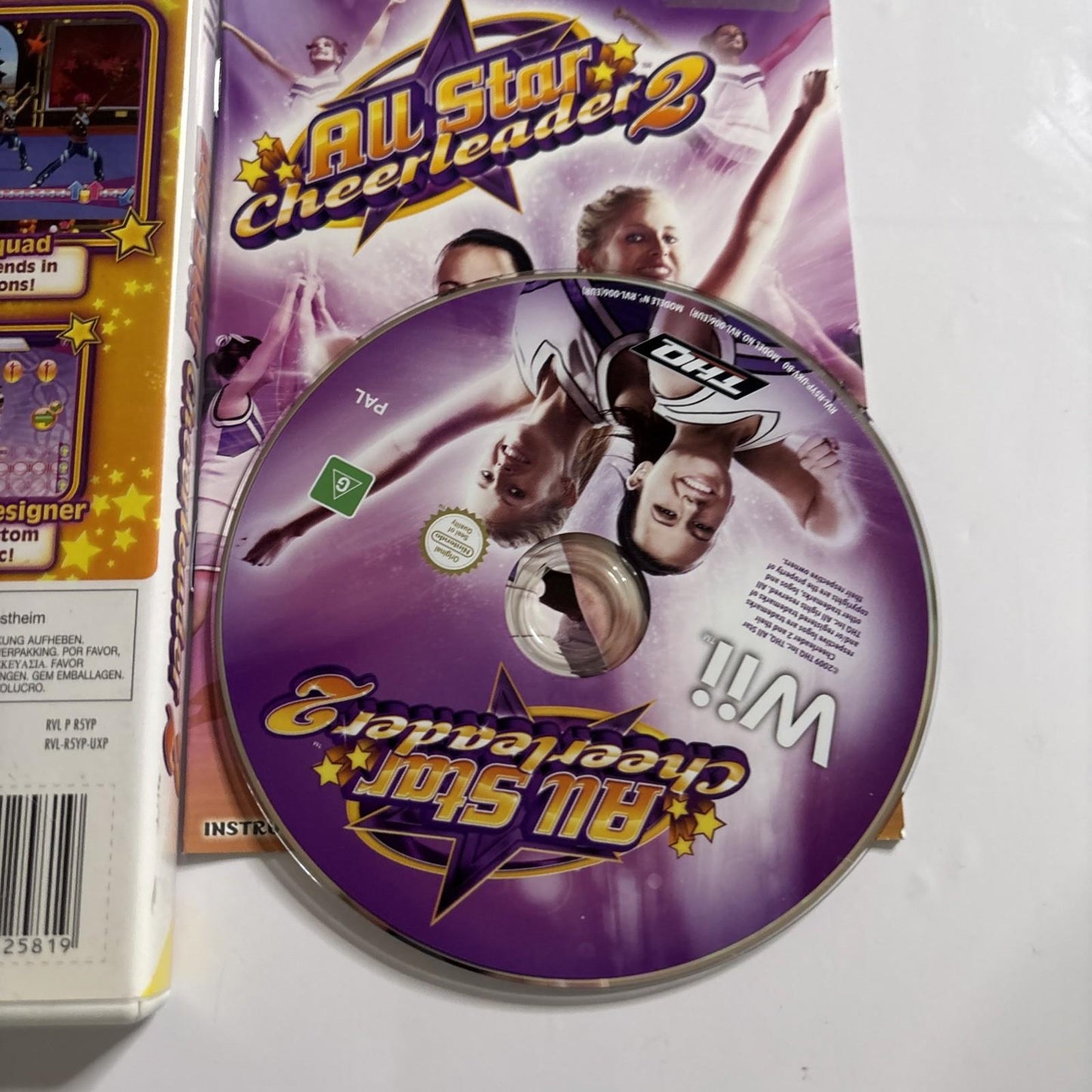 All Star Cheerleader 2 Nintendo Wii Manual PAL