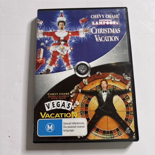Christmas Vacation / Vegas Vacation (DVD, 1989) Chevy Chase Region 4