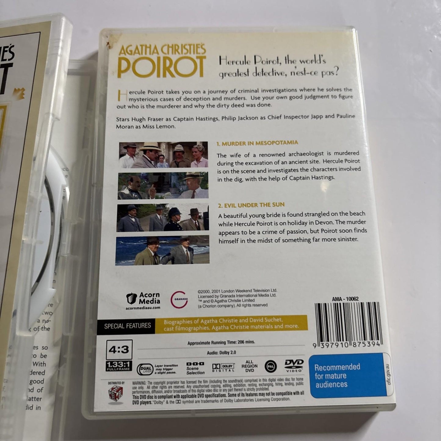 Agatha Christie - Poirot : Series 7 & 8 (DVD, 2001) All Regions