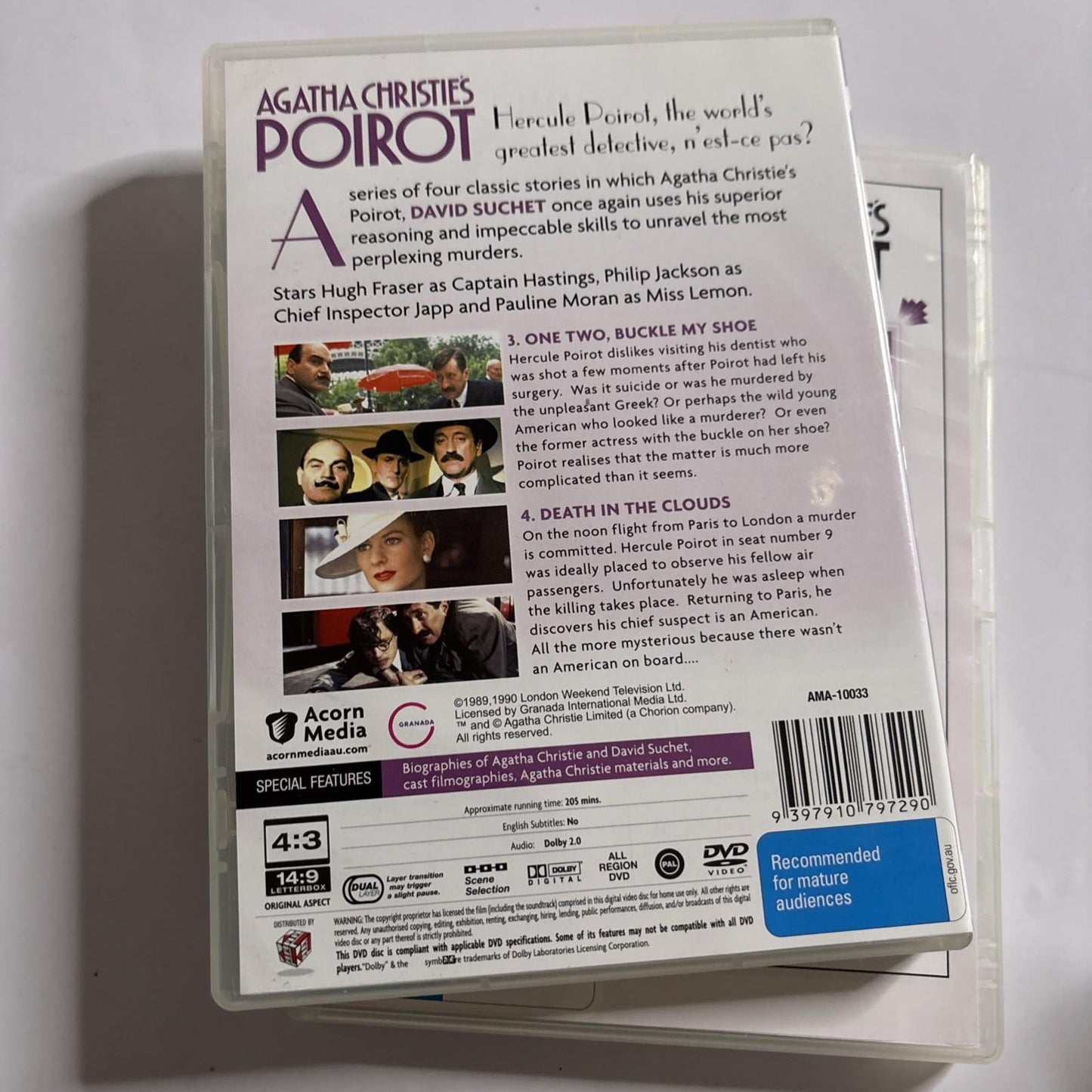 Agatha Christie - Poirot : Series 4 (DVD, 1992) All Regions