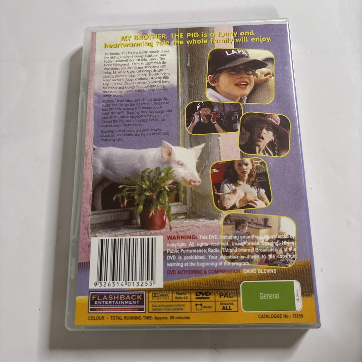 My Brother, The Pig (DVD) Scarlet Johansson All Regions NEW