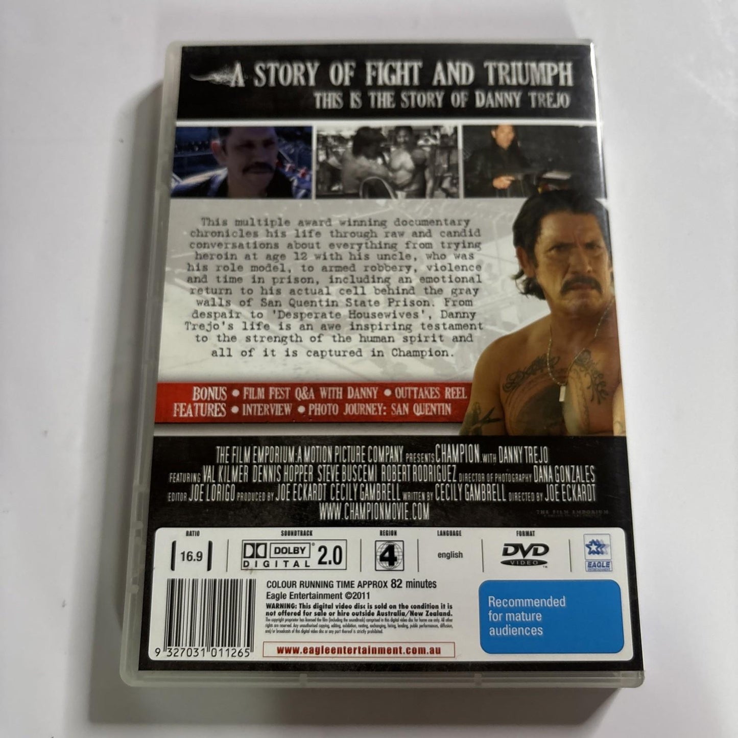 Champion (DVD, 2005) Danny Trejo, Val Kilmer, Steve Buscemi Region 4 NEW