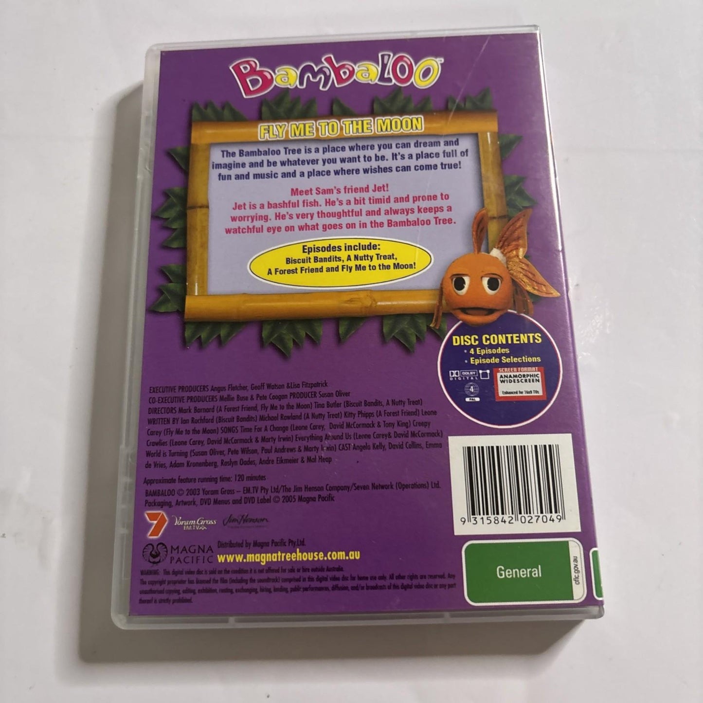 Bambaloo Fly Me To The Moon (DVD, 2003) Region 4