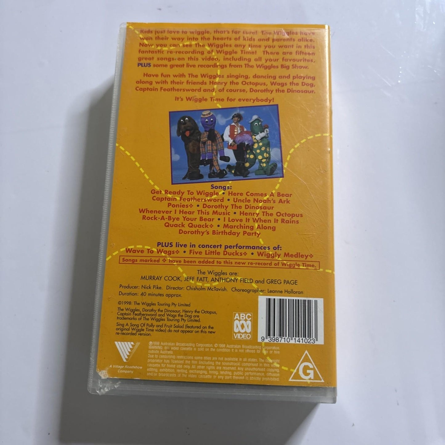 The Wiggles Wiggle Time! (VHS, 1998) | PAL | Vintage Children’s Original Cast