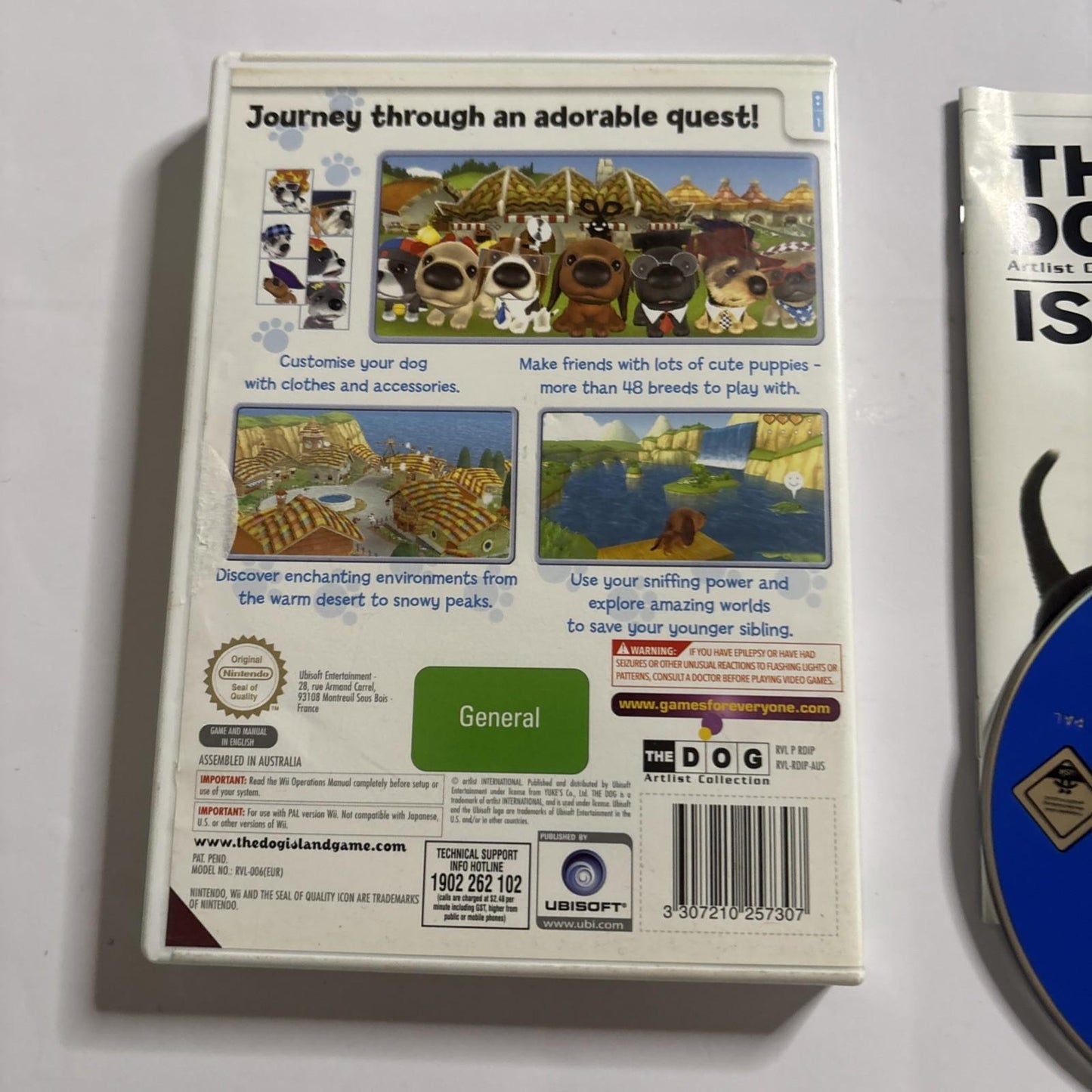 The Dog Island - Artlist Collection Nintendo Wii Manual PAL