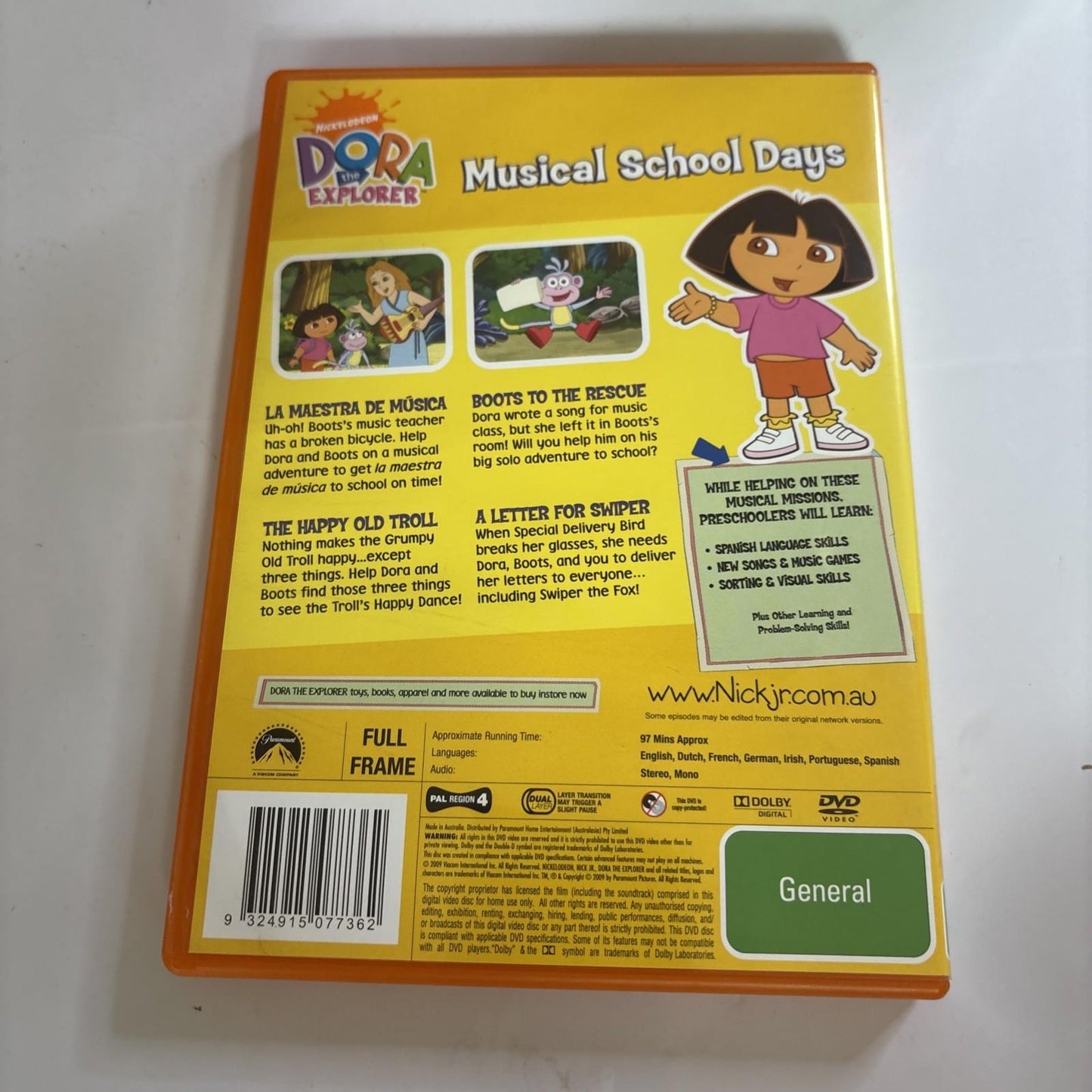 Dora the Explorer - Musical School Days (DVD, 2009) Region 4