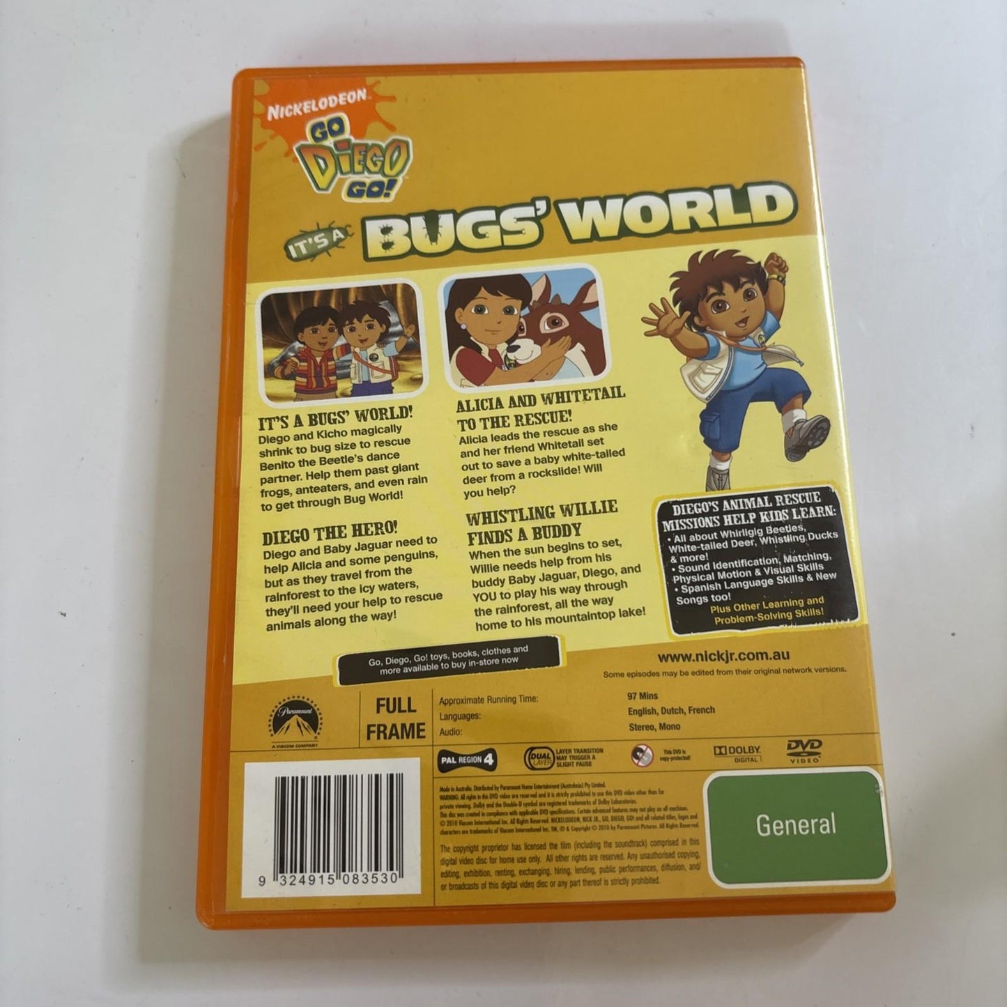 Go Diego Go! - It's a Bug's World (DVD, 2009) Region 4