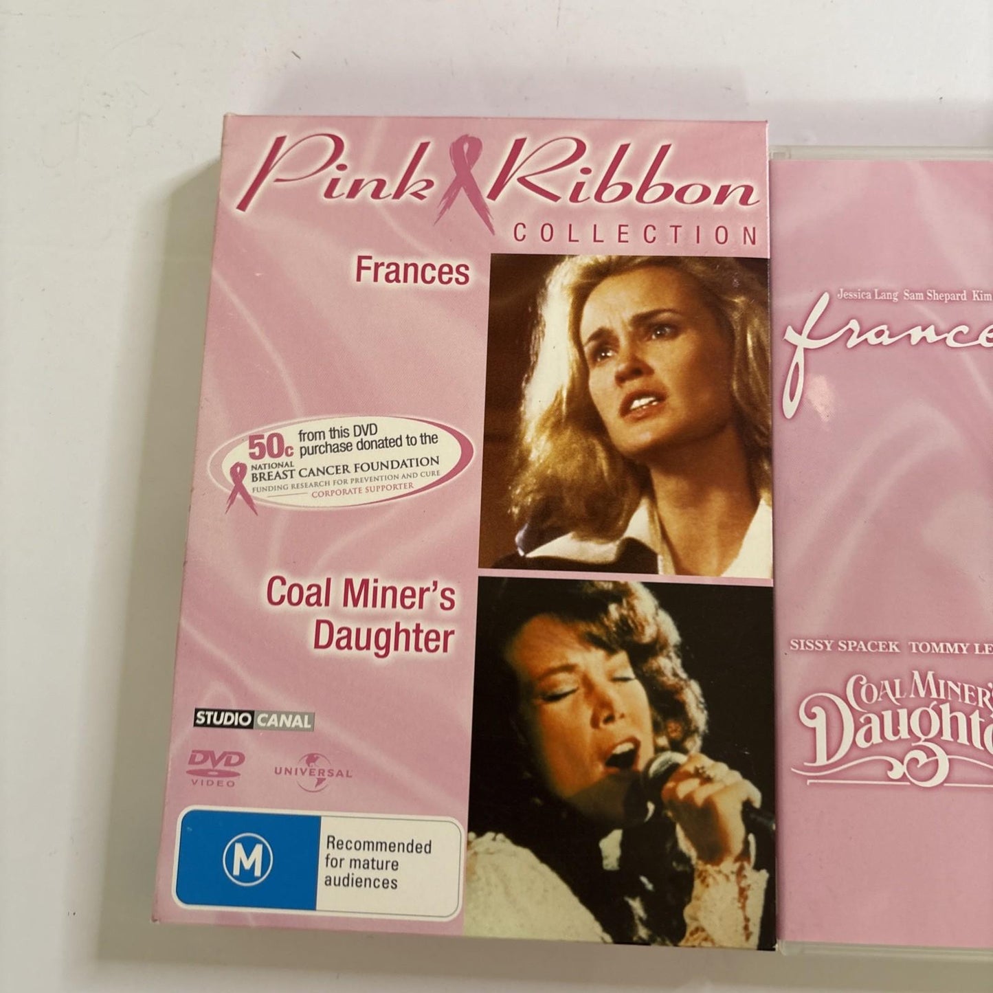 Frances / Coal Miner's Daughter (DVD, 1982) Jessica Lang, Sissy Spacek Region 4