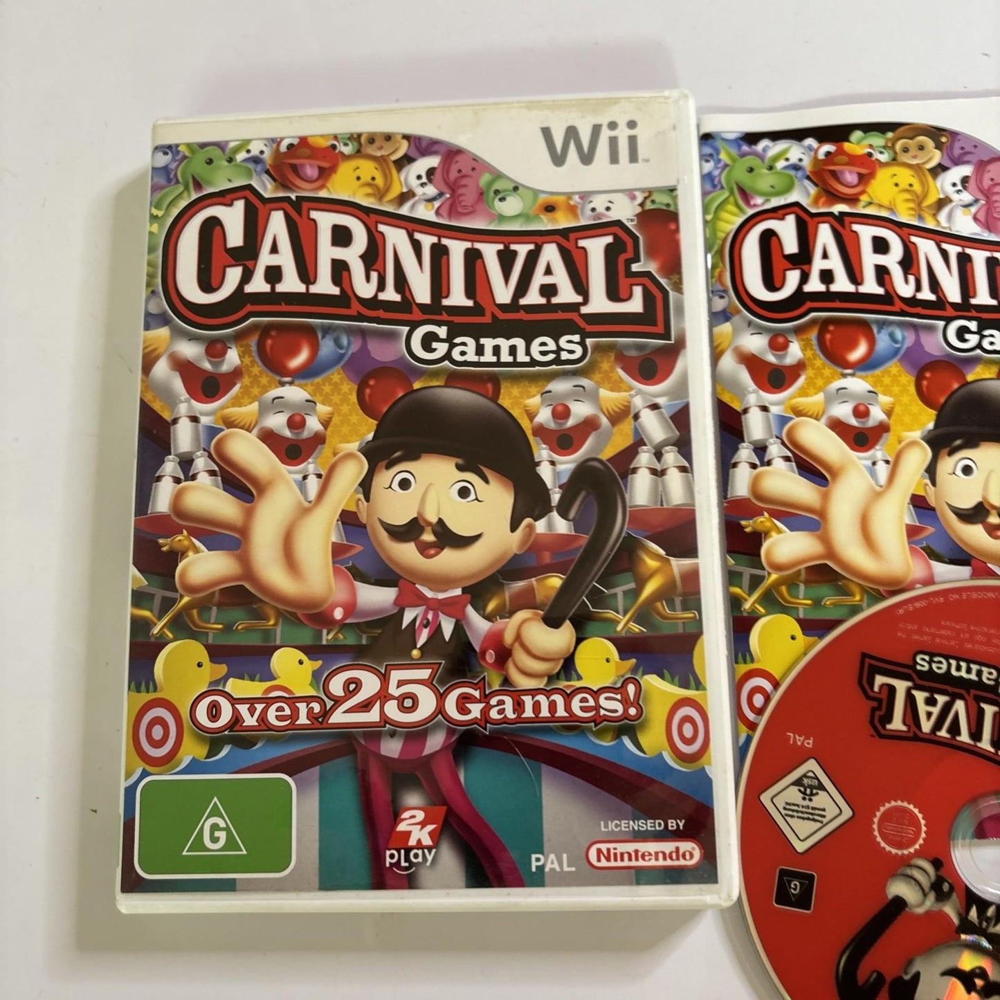 Carnival Games Over 25 Games 2007 Nintendo Wii Complete with Manual PAL