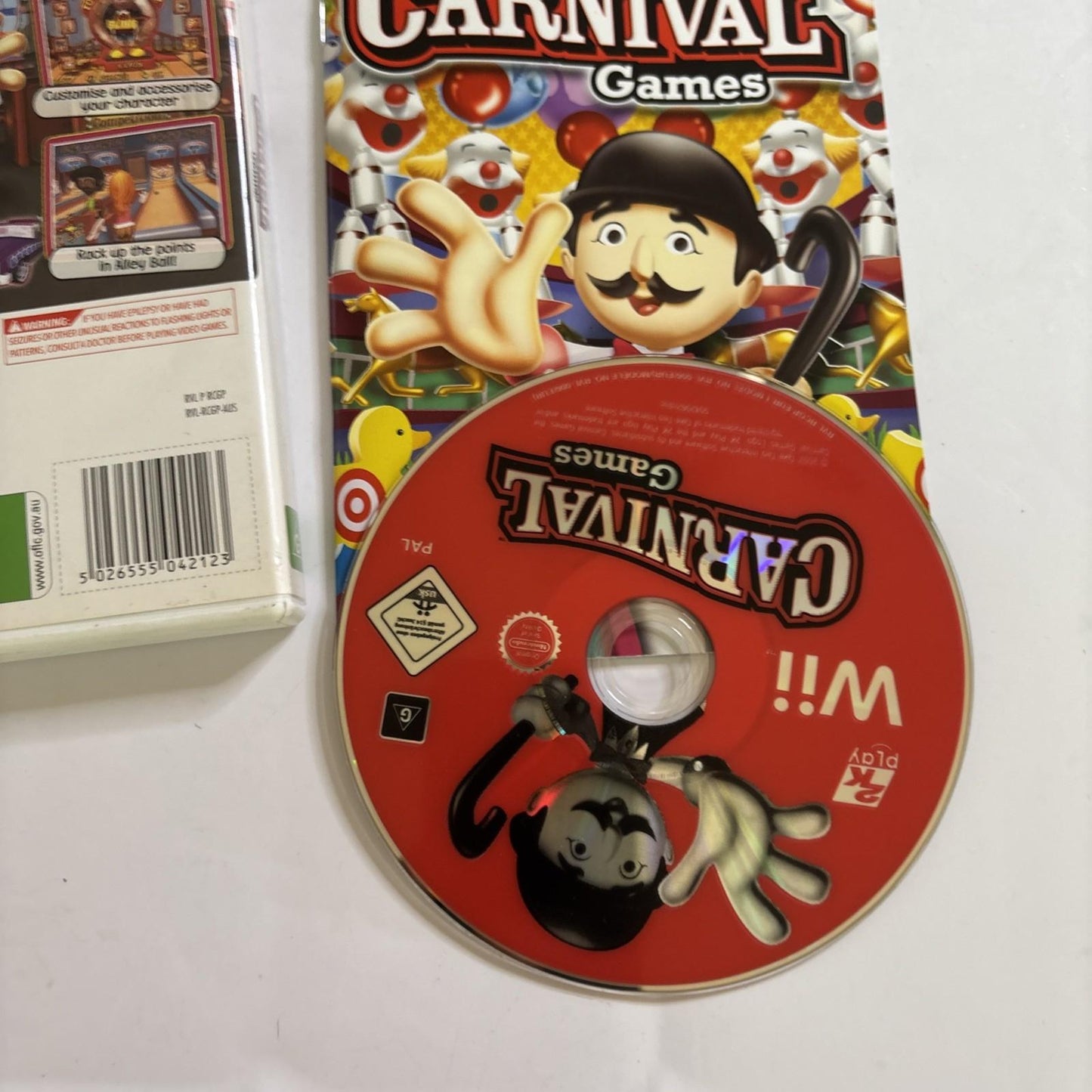 Carnival Games Over 25 Games 2007 Nintendo Wii Complete with Manual PAL