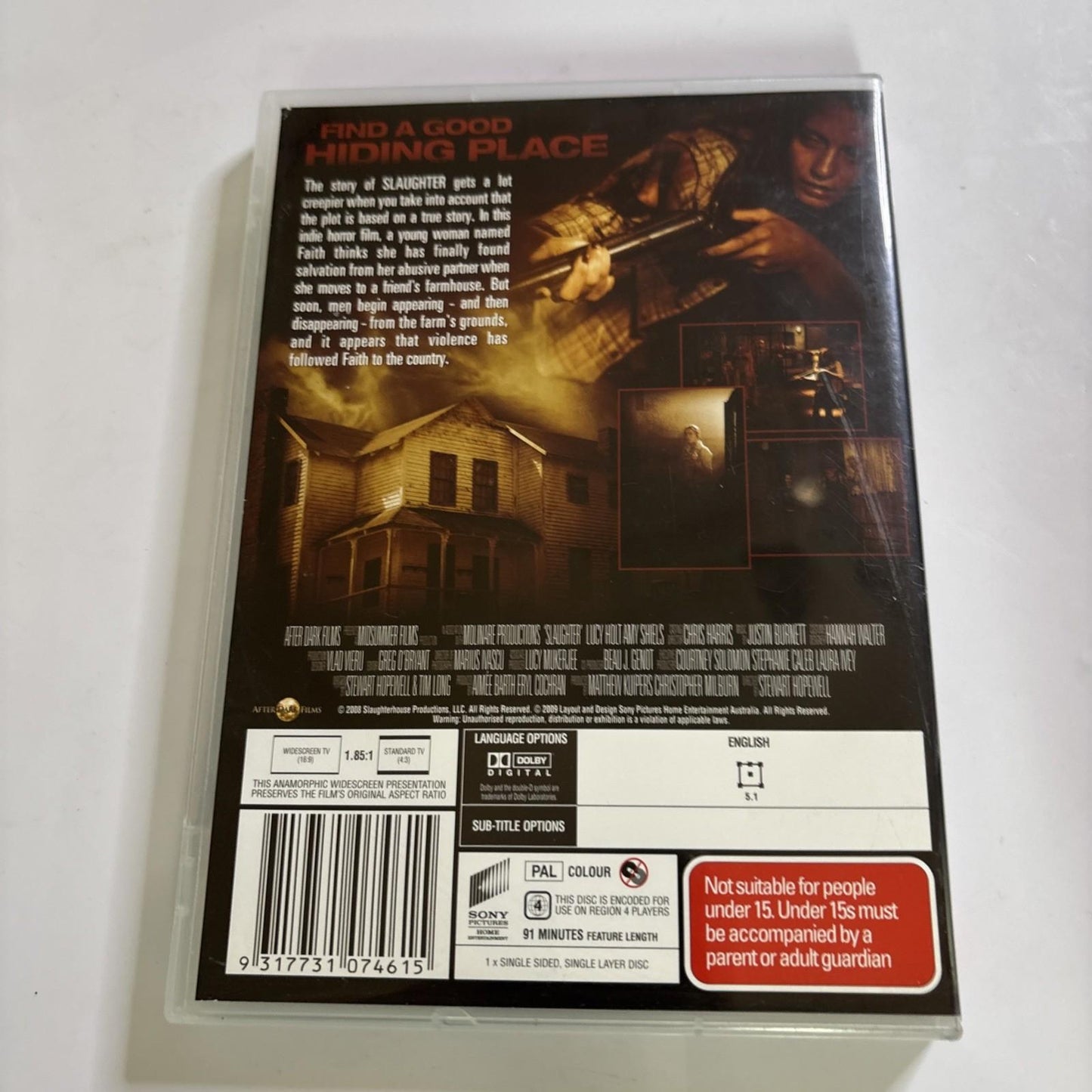 Slaughter (DVD, 2008) Lucy Holt, Amy Shiels, David Sterne Region 4