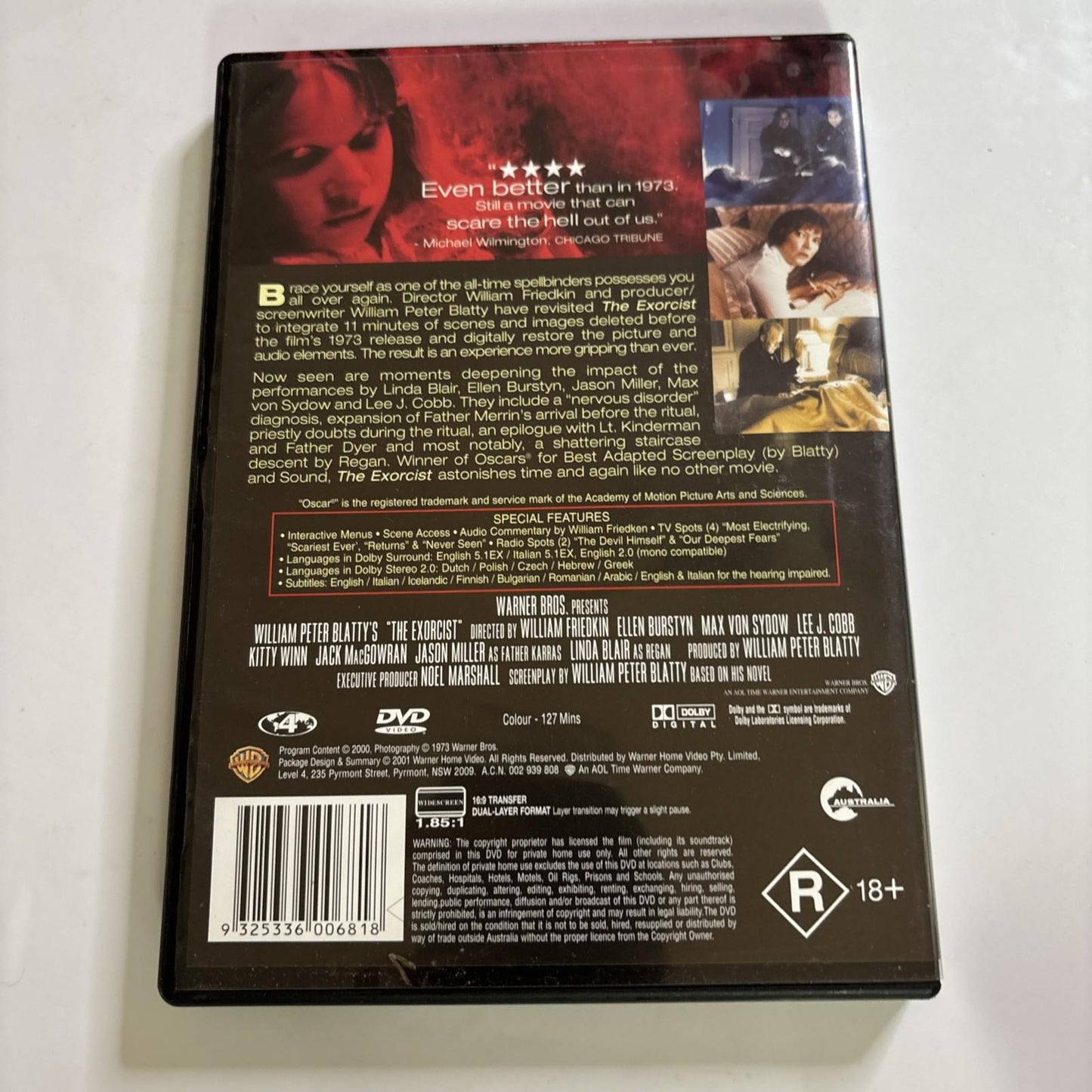 The Exorcist - The Version You've Never Seen (DVD, 1973) Region 4