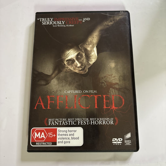 Afflicted (DVD, 2013) Baya Rehaz, Susie Barrow, Chiara Caggiati, Region 4,2