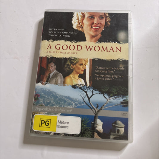 A Good Woman (DVD, 2004) Helen Hunt, Scarlett Johansson Region 4