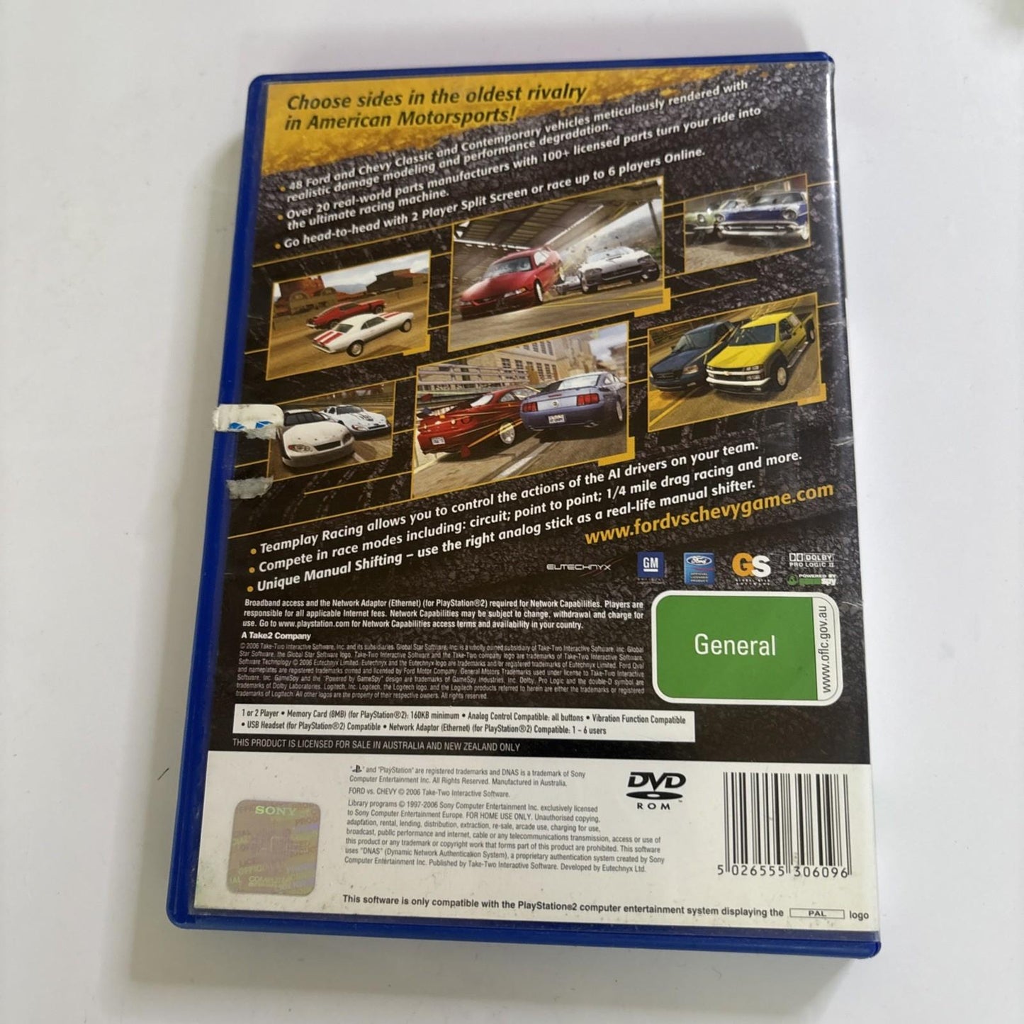 Ford vs Chevy Sony PS2 PlayStation 2 PAL