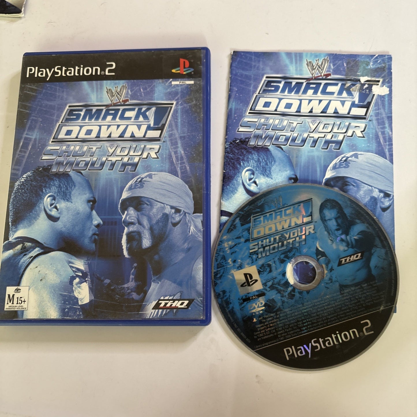 WWE Smack Down Shut Your Mouth Sony Playstation 2 PS2 PAL