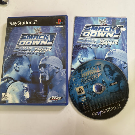 WWE Smack Down Shut Your Mouth Sony Playstation 2 PS2 PAL