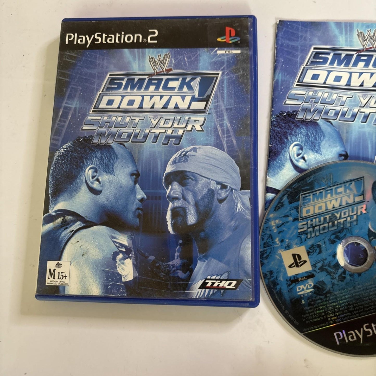 WWE Smack Down Shut Your Mouth Sony Playstation 2 PS2 PAL