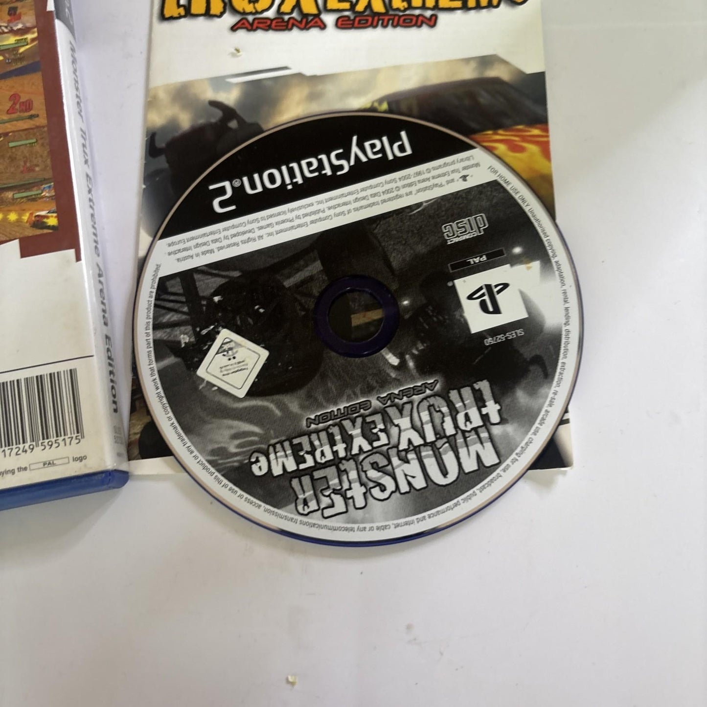 Monster Trux Extreme Arena Edition PS2 PlayStation 2 PAL Manual