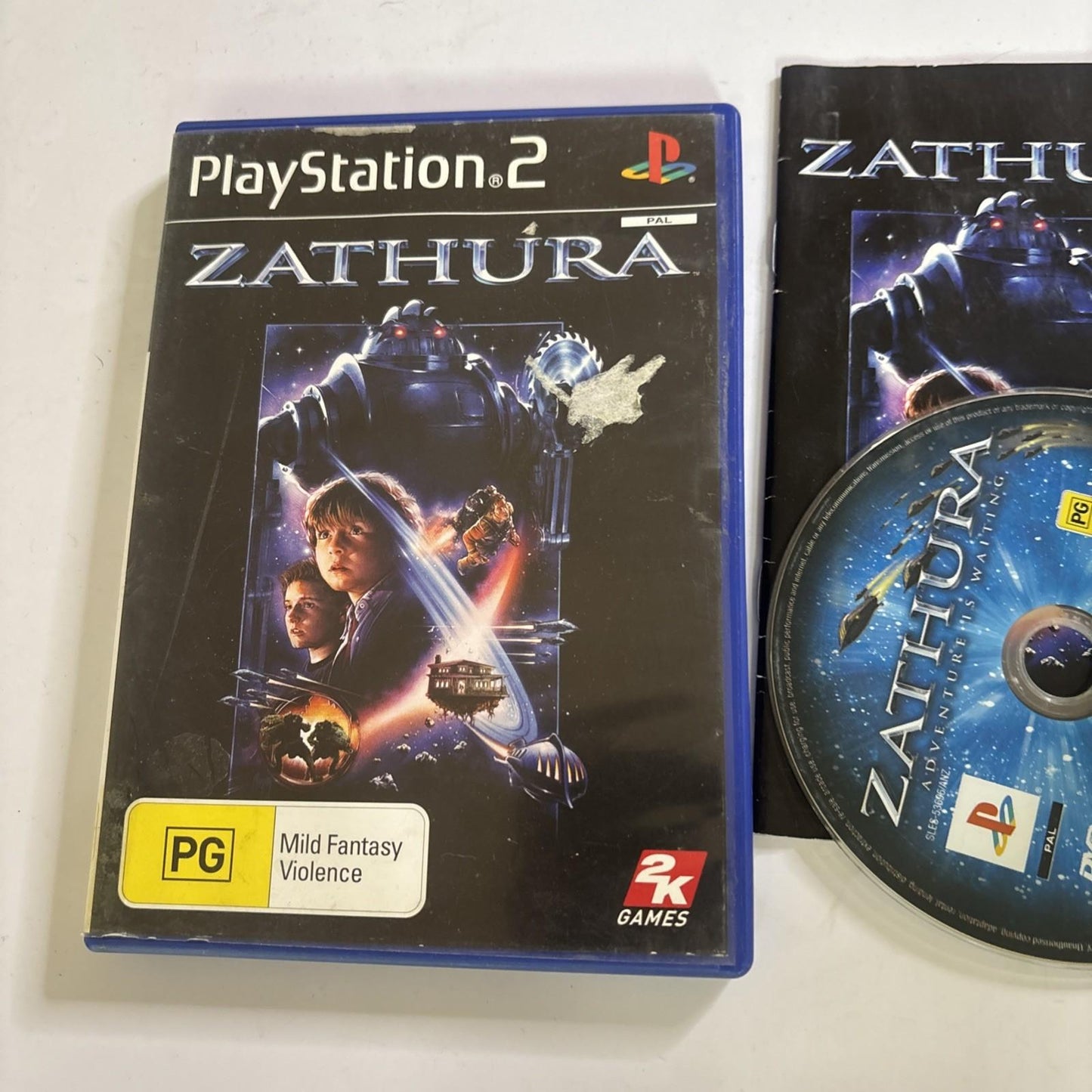 ZATHURA Sony PS2 Playstation 2 PAL Manual