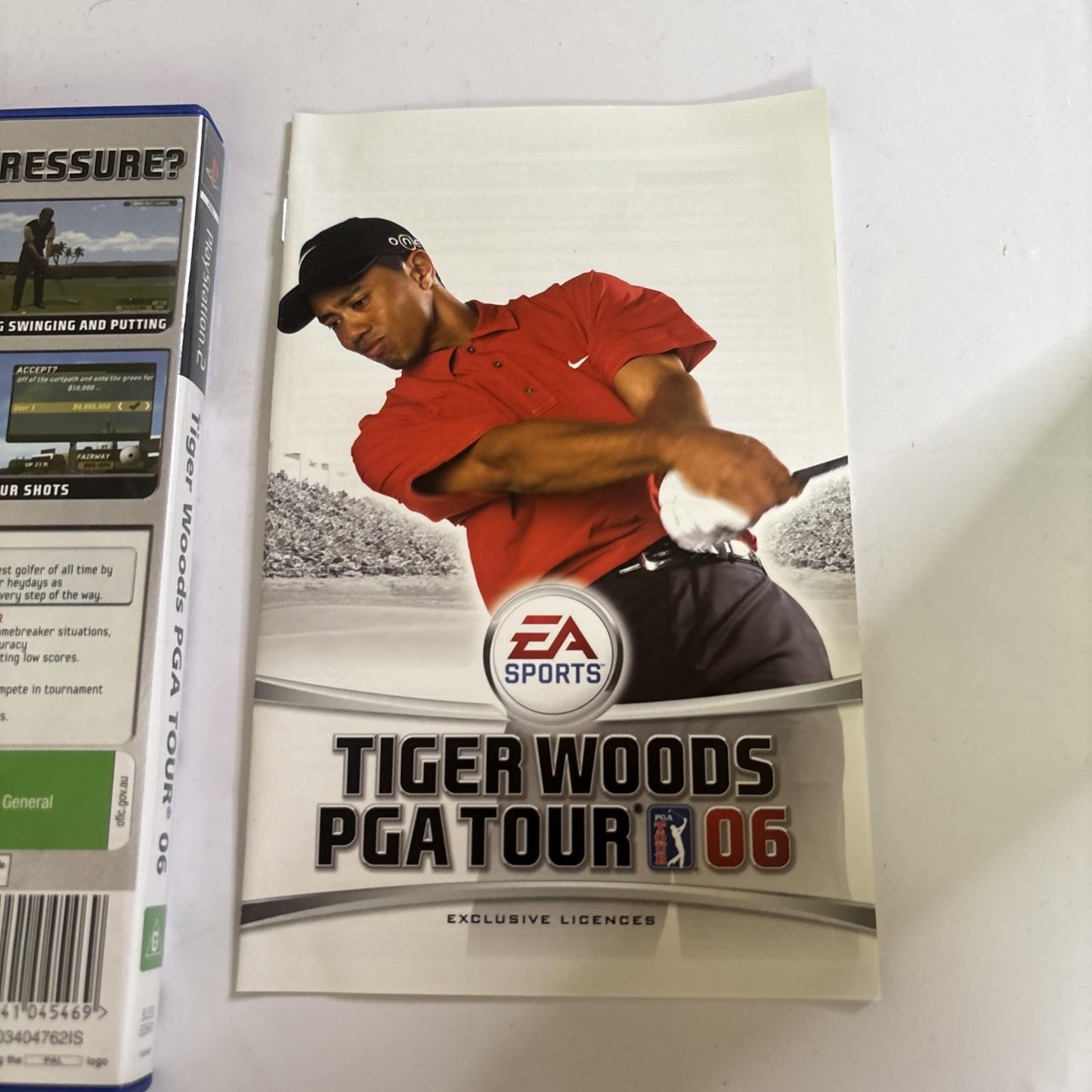 Tiger Woods PGA Tour 06 Game for Sony PlayStation 2 PS2 PAL Version with Manual