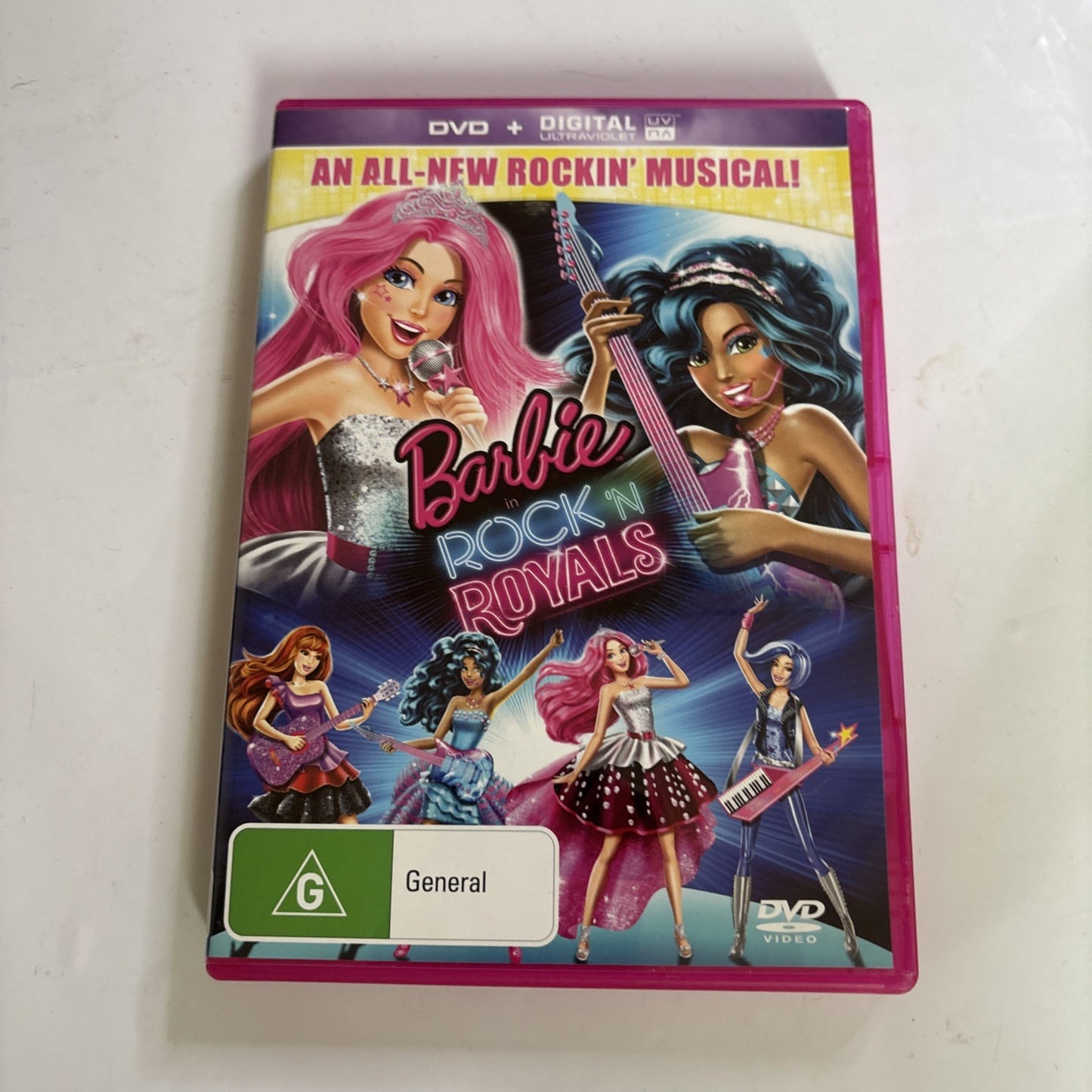 Barbie in Rock 'n Royals (DVD, 2015) Region 4,2