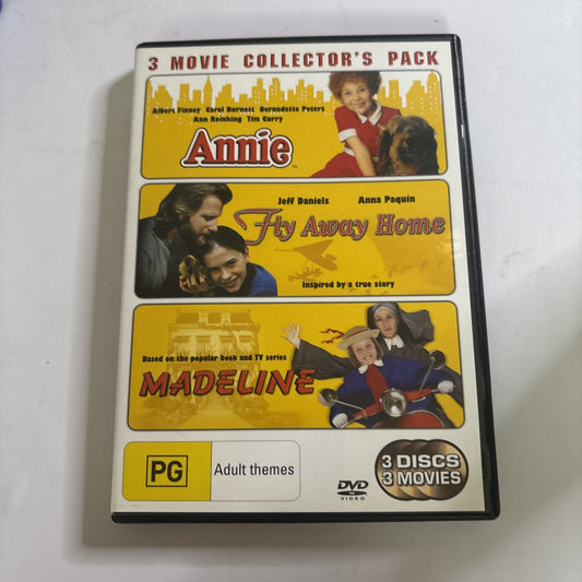 Annie / Madeline / Fly Away Home (DVD, 1981) Region 4