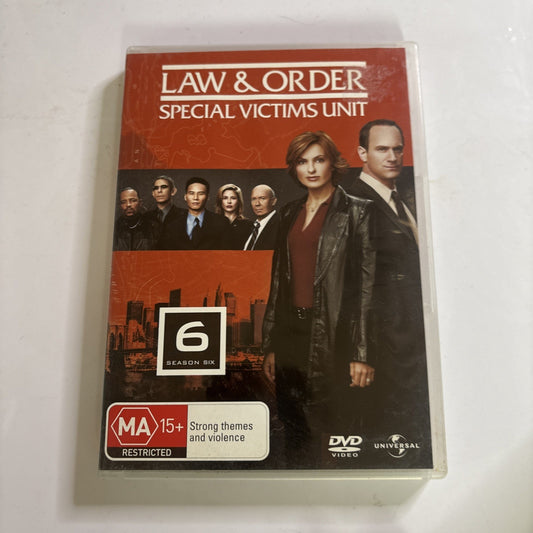 Law and Order - Special Victims Unit : Season 6 (DVD, 2003) Region 4,2
