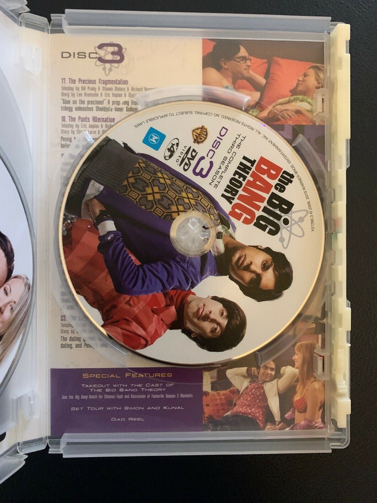 The Big Bang Theory : Season 3 (DVD, 2013, 3-Disc Set)