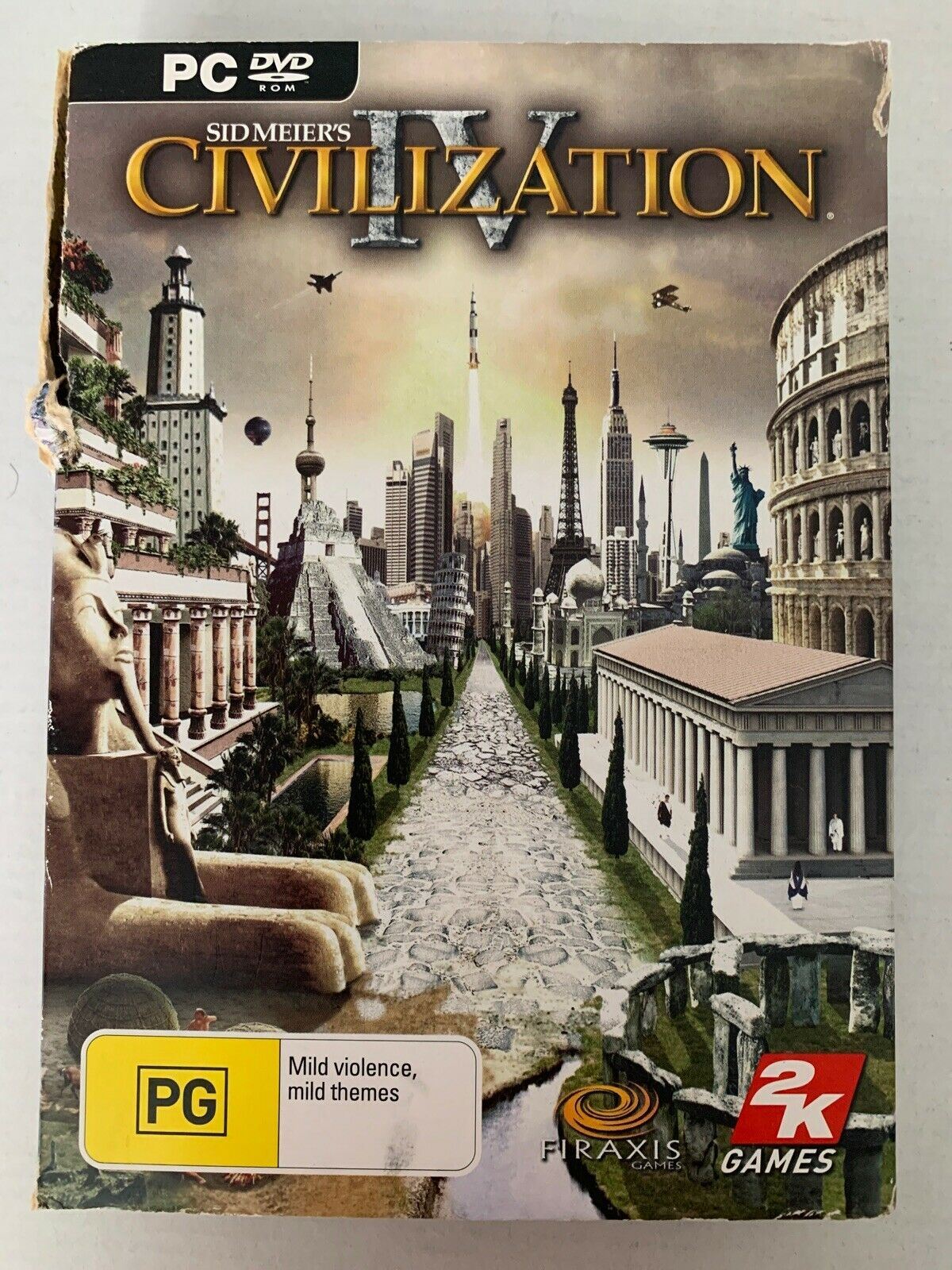 Sid Meier's Civilization IV (PC, 2005) with Manual, Tech Tree Chart & Box