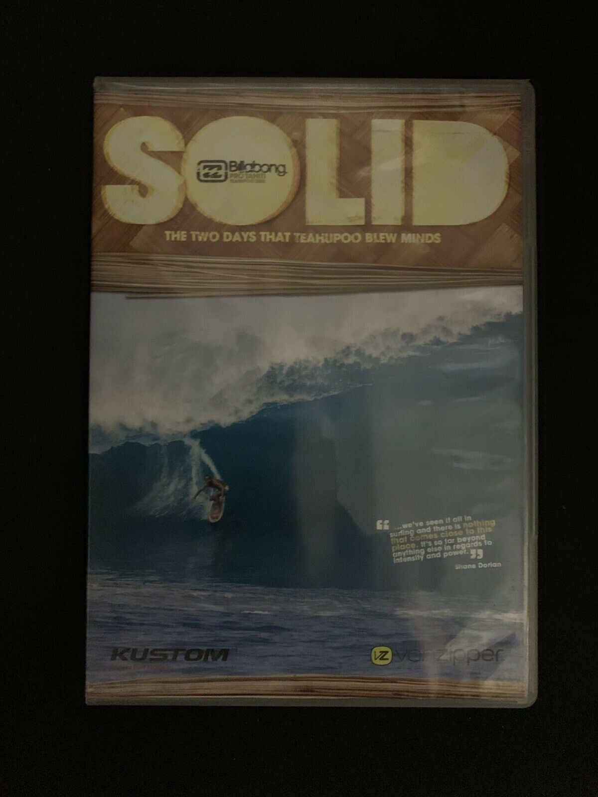 Solid Billabong DVD Surfing 2005 - Surf Pro Tahiti Teahupoo Kustom Andy Irons