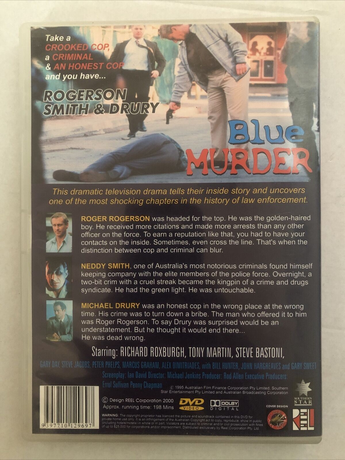 Blue Murder (DVD, 1995) Richard Roxburgh, Tony Martin, Steve Bastoni