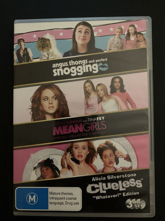 Angus, Thongs And Perfect Snogging / Mean Girls / Clueless (DVD)  Region 4