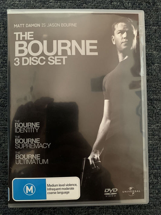 The Bourne Identity / The Bourne Supremacy / The Bourne Ultimatum  (DVD, 2008)