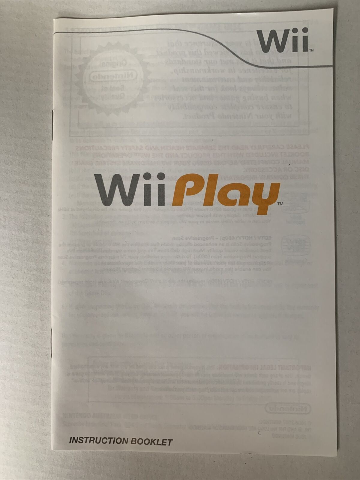 Wii Play - Nintendo Wii Game PAL with Manual