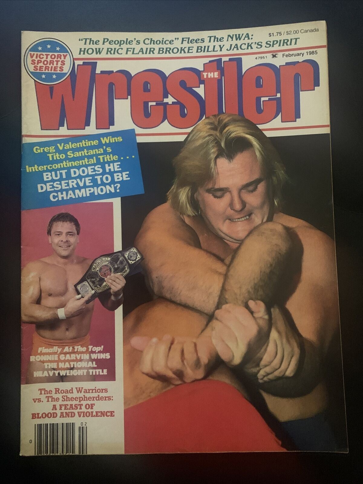 The Wrestler Magazine February 1985 - Ric Flair, Billy Jack, Greg Valentine