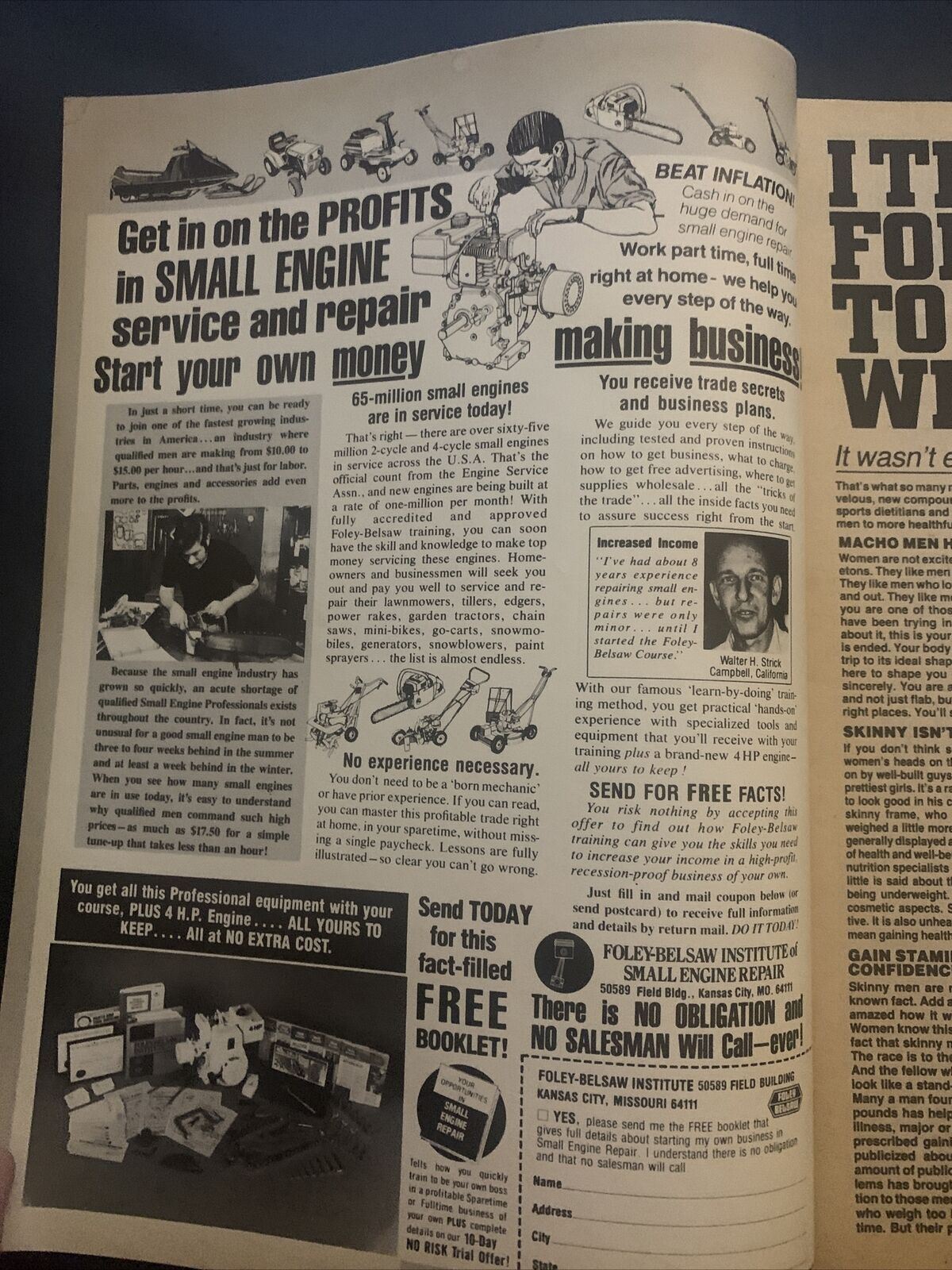 The Wrestler Magazine February 1985 - Ric Flair, Billy Jack, Greg Valentine